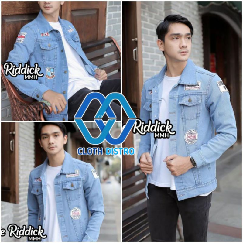 JAKET JEANS EMBLE KANCING 03 THE RIDDICK/ JAKET PRIA / JAKET JEANS PRIA / JAKET DENIM PRIA