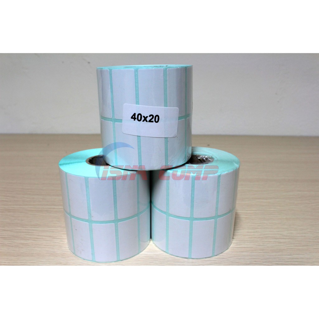 Stiker Label Barcode Kertas Label Barcode ukuran 40x20mm ...