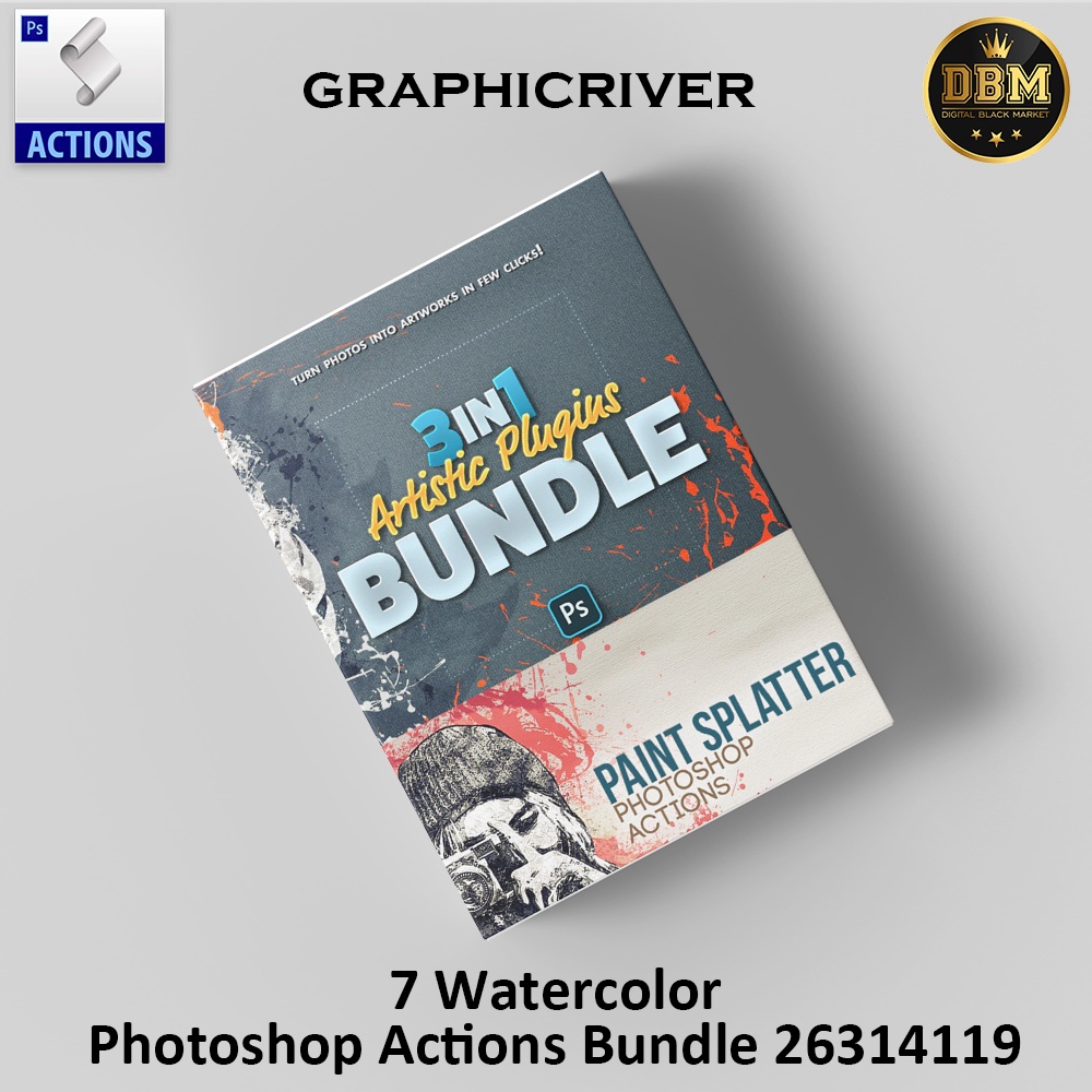 3 In1 Artistic Plugins Bundle For Photoshop