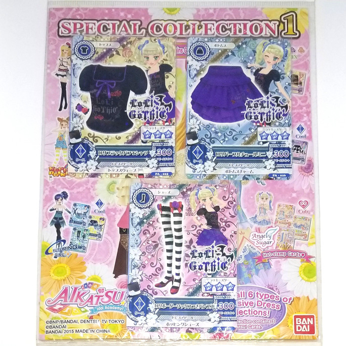 Kartu Aikatsu Loli Gothic Collection Edition Set 3 PA-025 Japan