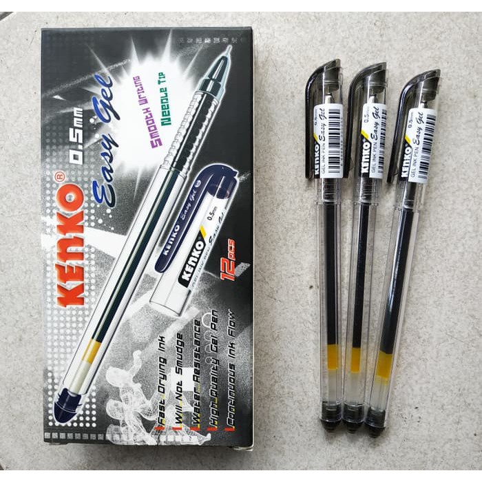 

Pulpen Kenko Easy Gel 0.5mm (satuan/1 pulpen) / Pulpen Tinta Cair