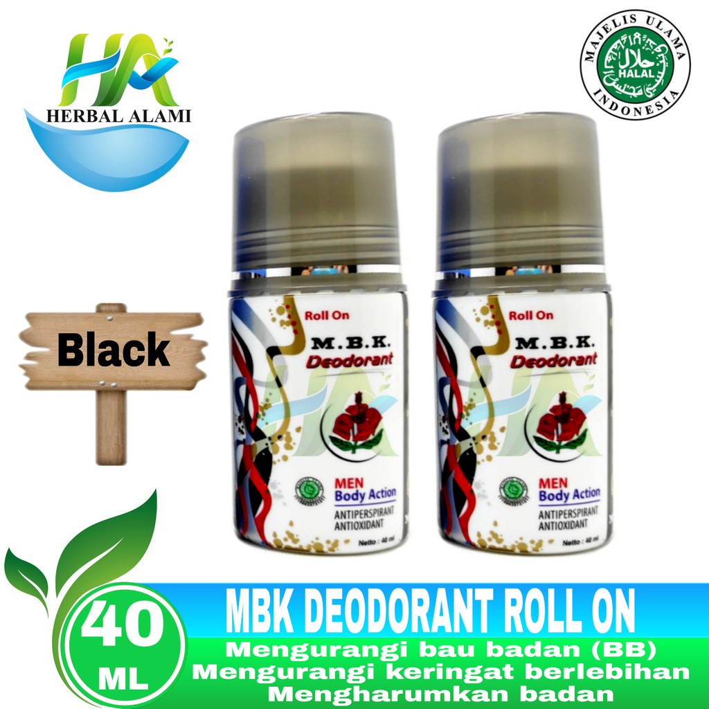 MBK Roll On Men - MBK Deodorant Roll On Hitam