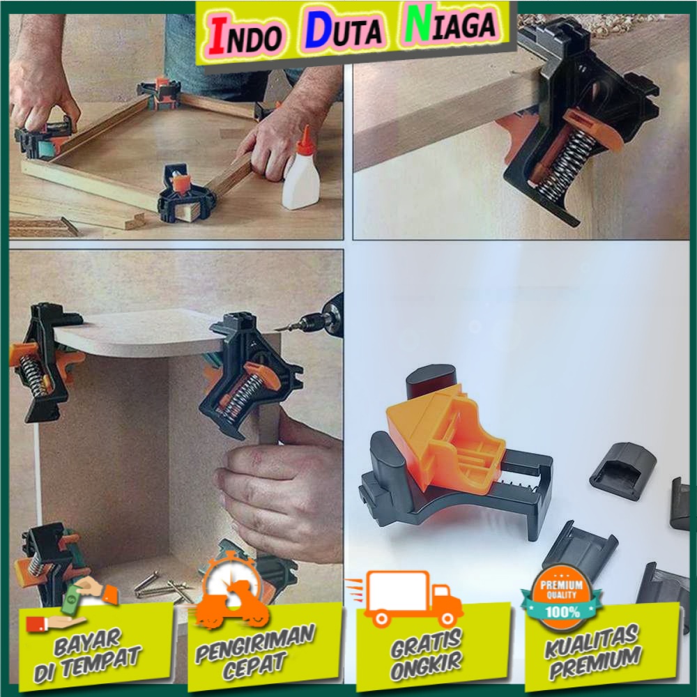 VAHIGCY Corner Clamp Clip Penjepit Sudut Kayu 90 Derajat 4PCS - AT8803