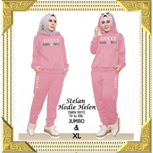 baju senam muslim stelan olahraga muslim stelan su Setelan Wanita Adidas Training Babyterry Jumbo Bi