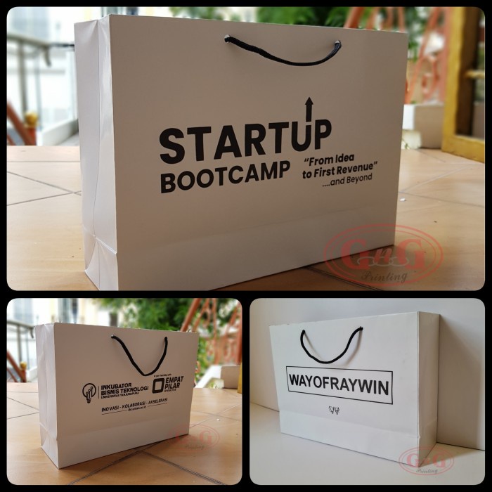 

NEW 29x9x21 Paper Bag Duplex Custom Print / Shopping Bag Custom Print