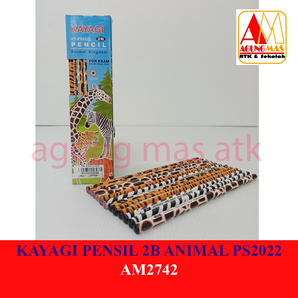 

KAYAGI PENSIL 2B ANIMAL PS2022