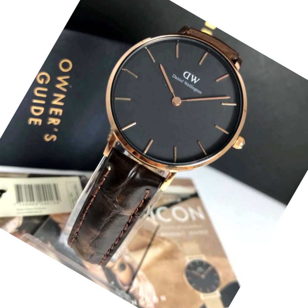 Daniel wellington petite york rosegold black 32mm original