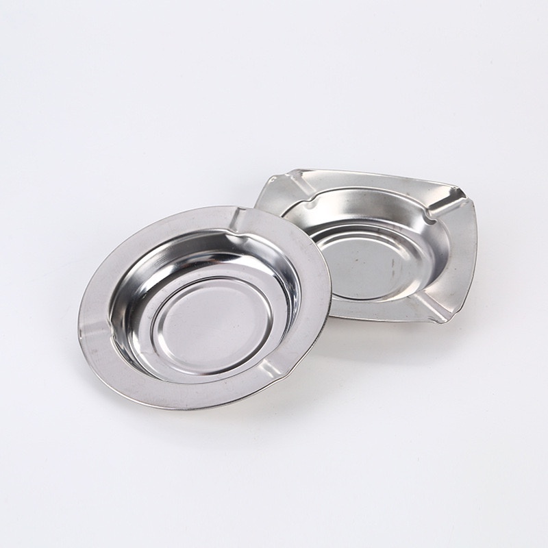 ASBAK ROKOK STAINLESS 12 CM / ASBAK SENG / ASHTRAY CIGARETTE / ASBAK ROKOK BULAT