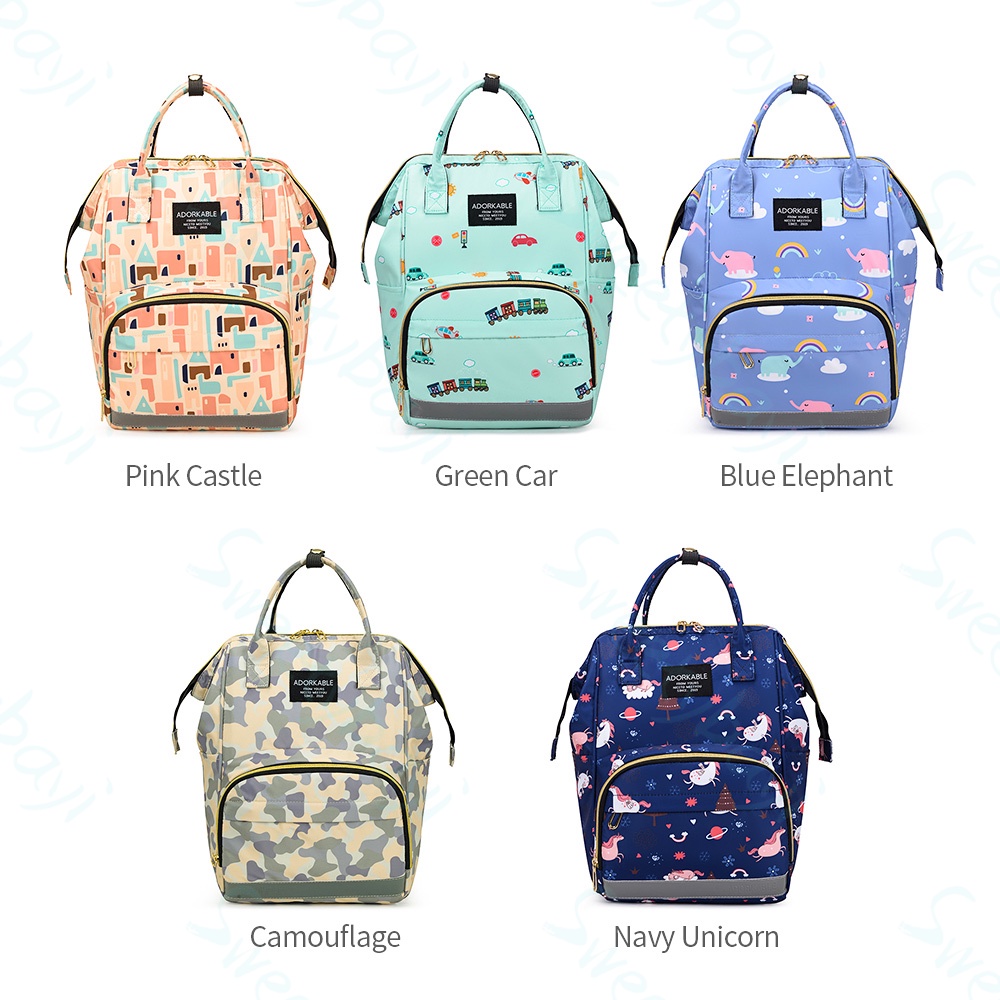 Sweetybayi Tas perlengkapan bayi tahan air tas bayi diaper bag