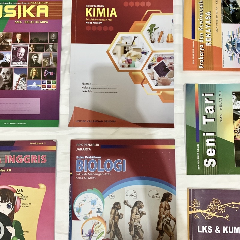 BUKU BARU BPK PENABUR KELAS 12. PRAKTIKUM, LAB, MANDARIN, PKWU, SENI TARI