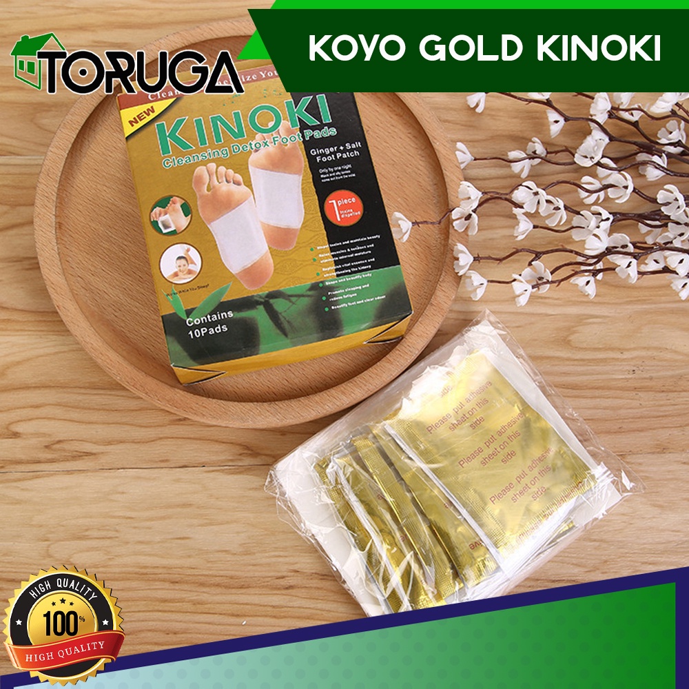 Kinoki Gold koyo Kaki Herbal ORI penyerap racun tubuh DETOX Kesehatan Foot Pads