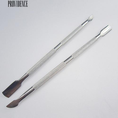 Stainless Steel Kutikula Nail Pusher Remover Pedicure Manicure Alat Ganda Berakhir