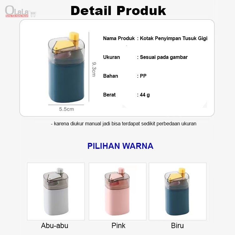 KOTAK PENYIMPANAN TUSUKAN GIGI OLL-0354