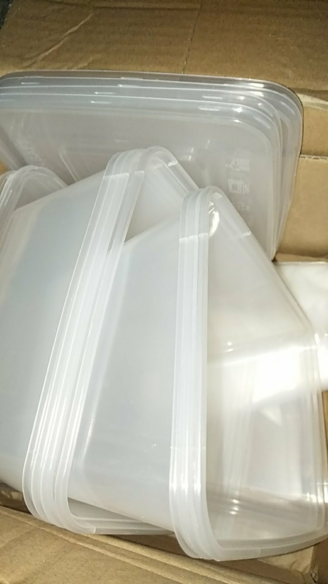 Murah Kotak Makan Plastik Square Pp Thinwall Food Container