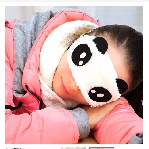 HL0071 PENUTUP MATA KARAKTER PANDA SLEEPING EYE COVER KARAKTER CUTE AKSESORIS TIDUR IMPORT