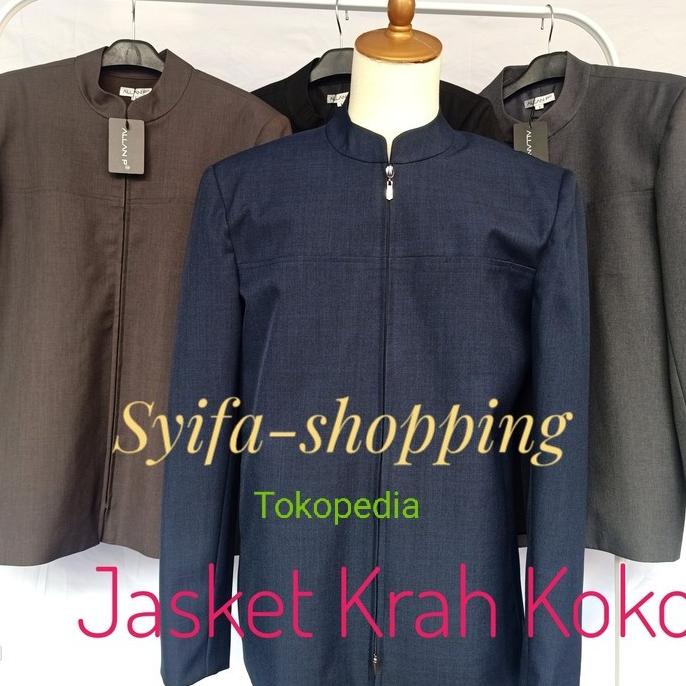 Jasket semi jas krah koko