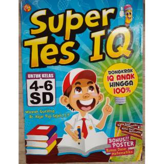 Buku Super Tes IQ untuk Anak SD Kelas 4 6 Shopee Indonesia