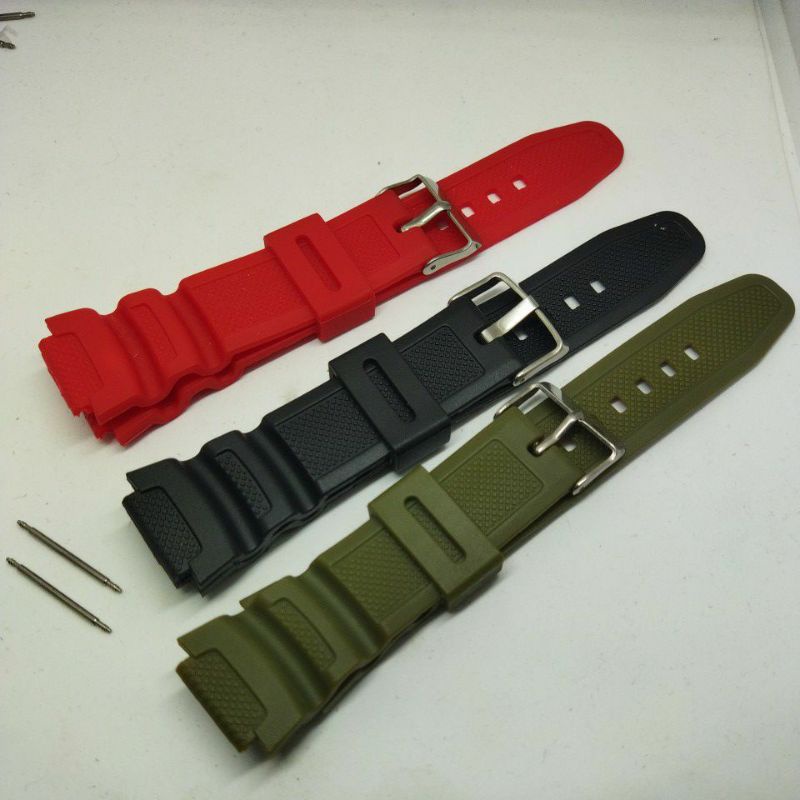 STRAP TALI JAM TANGAN CASIO W218H W-218H W 218H TALI JAM CASIO W 218 H BONUS PEN