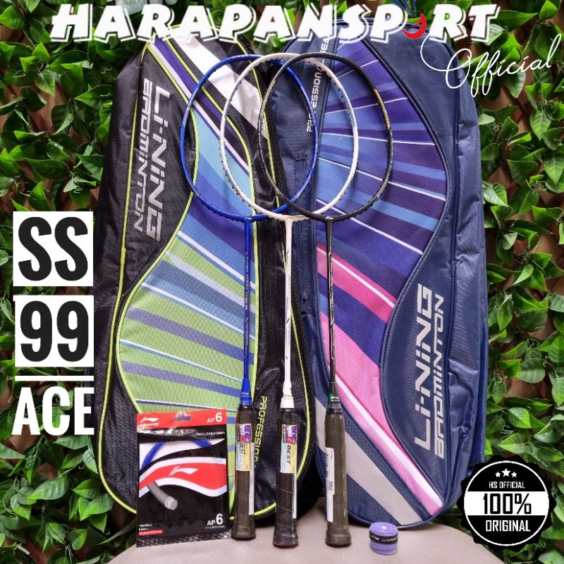 RAKET BADMINTON LINING SS 99 ACE SS99 ORIGINAL 100 %