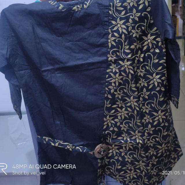 Maura Couple - Sania Ruffle Batik Couple Ori Ndoro Jowi Garansi Termurah Shopee - Batik Modern