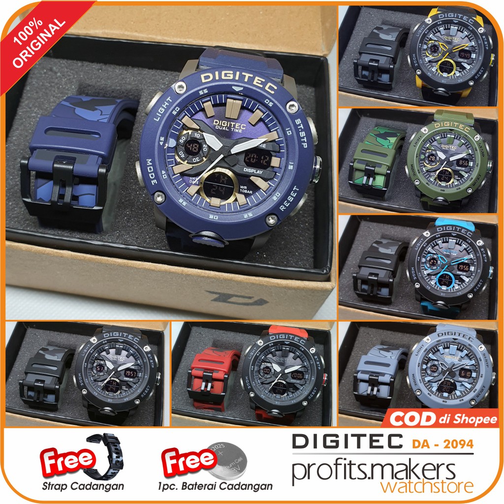 DIGITEC DG 2094 / DG-2094 / DG2094 / DA 3094 FREE Tali Watch Jam Tangan ORIGINAL