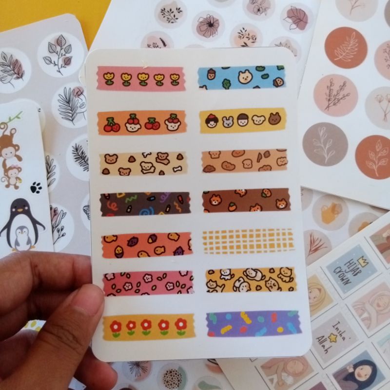 

[STIKER JURNAL] STIKER WASHI TAPE