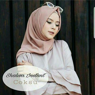 KERUDUNG/JILBAB/HIJAB INSTAN SHALWA (FLOWY) | Shopee Indonesia