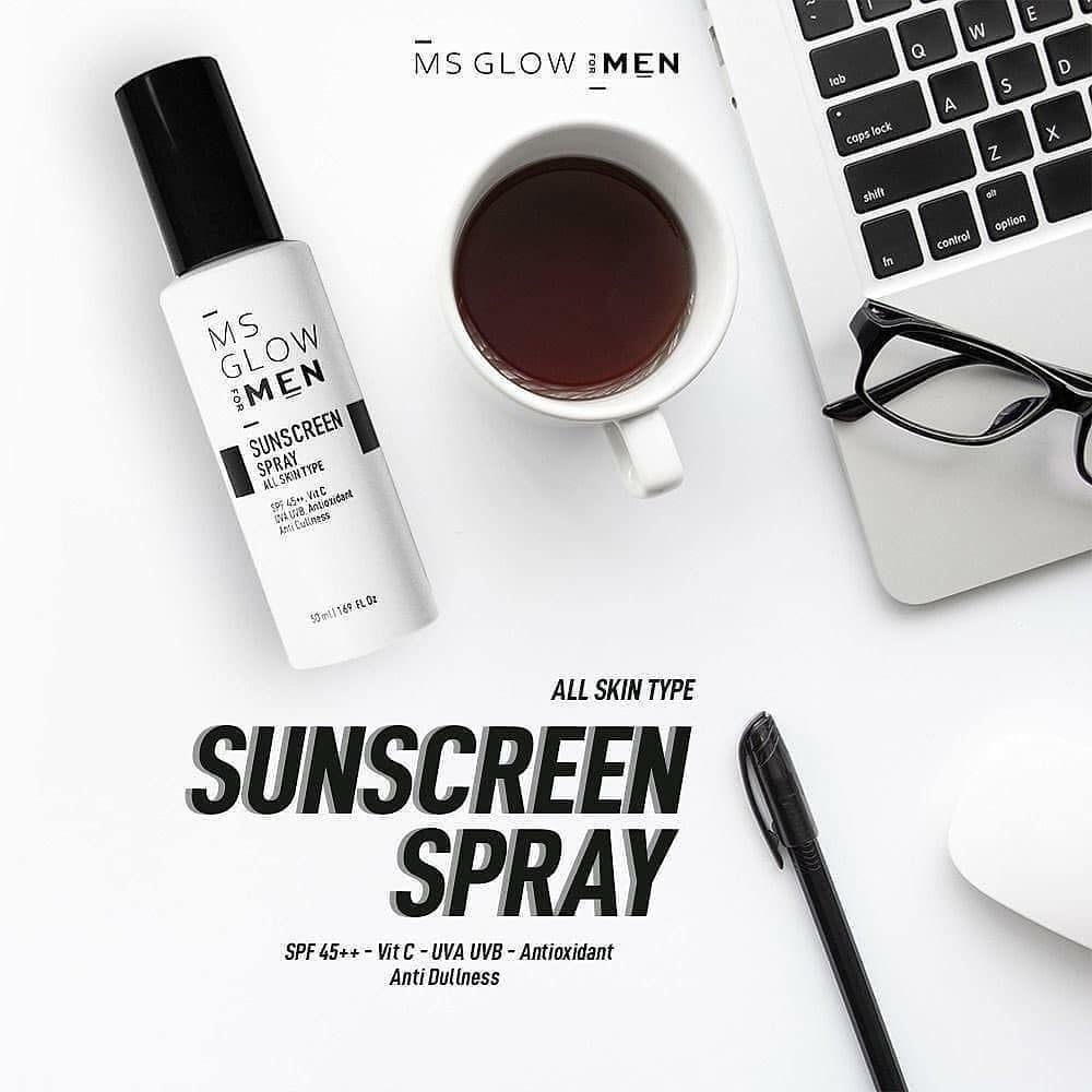 MS GLOW sunscreen spray / Sunscreen ms glow for men / sunscreen spray ms glow men/ ms glow men original