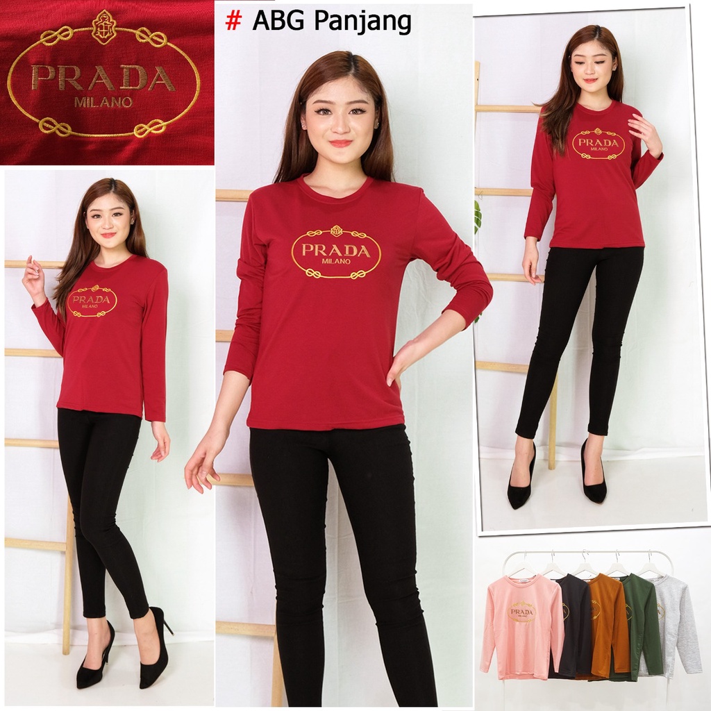 PROMOKAOS LENGAN PANJANG WANITA IMPORT BAHAN TEBAL, LEMBUT, ADEM/KAOS PEREMPUAN DEWASA/KAOS WANITA B