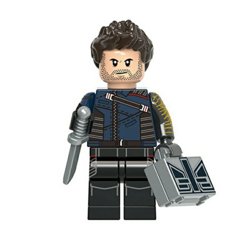 Mainan Balok Edukasi Anak Minifigure Bucky Barnes | The Winter Soldier Sebastian Stan | The Falcon a