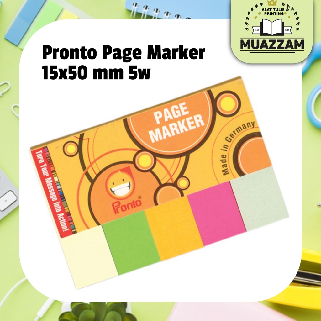 

Pronto Sticknotes Page Marker 5 Warna