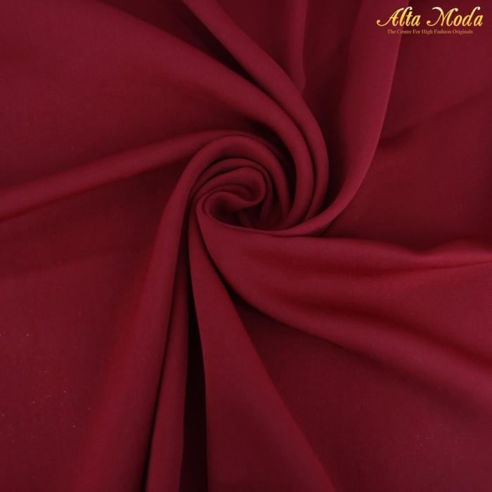 Kain | Alta Moda Furing Premium Madame Sexy Satin Merah Maroon (1M) Terbaru Ready Stock