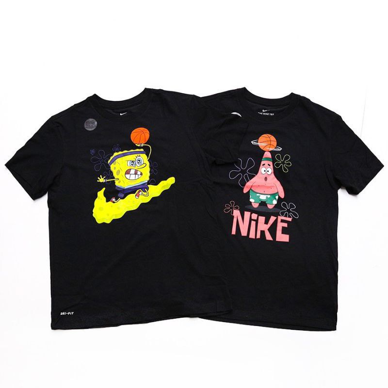 Clothing May - Kaos Nike x Spongeboob Patrick Karakter Kaos Anak Koas Dewasa Anak Karater Distro Kekinin T Shirt Tshirt T-Shirt Premium Murah