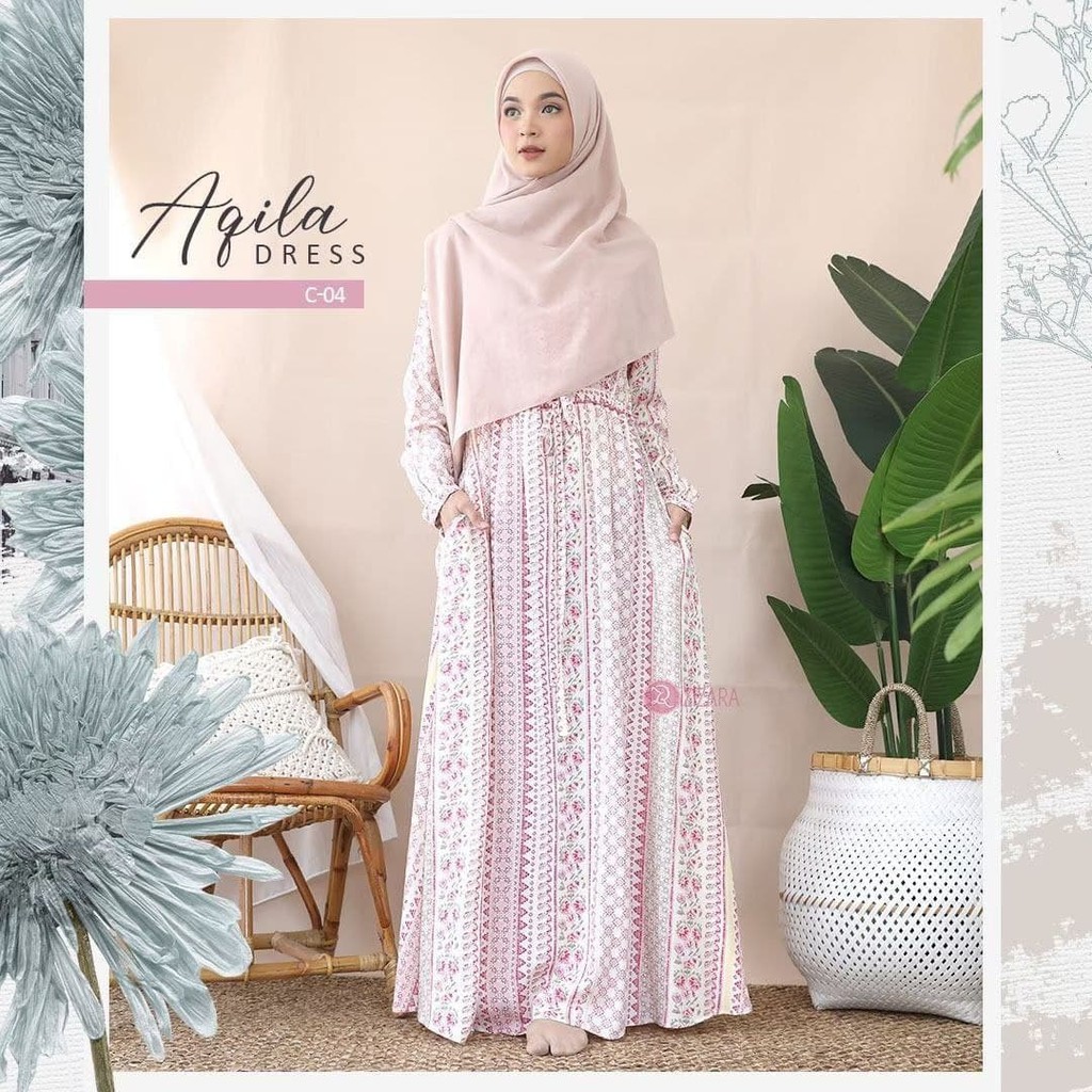 AQILA DRESS SERI C || Gamis Syari Original by Zizara