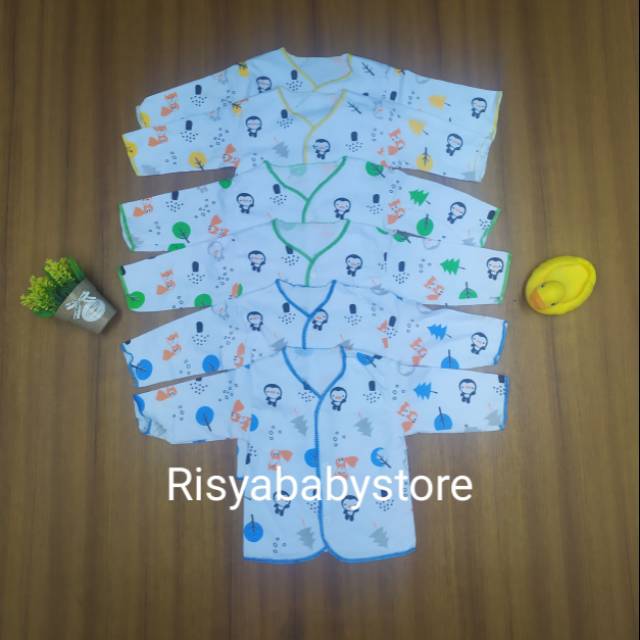 Grosir baju bayi lengan panjang / Baju bayi panjang setengah lusin