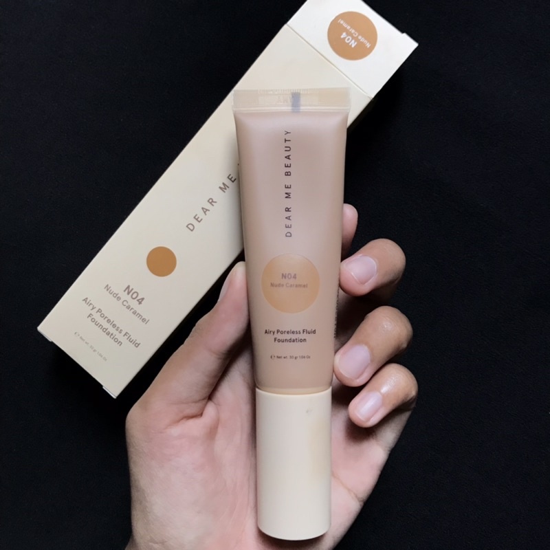[PRELOVED NEW] Dear Me Beauty Airy Poreless Fluid Foundation N04 Nude Caramel