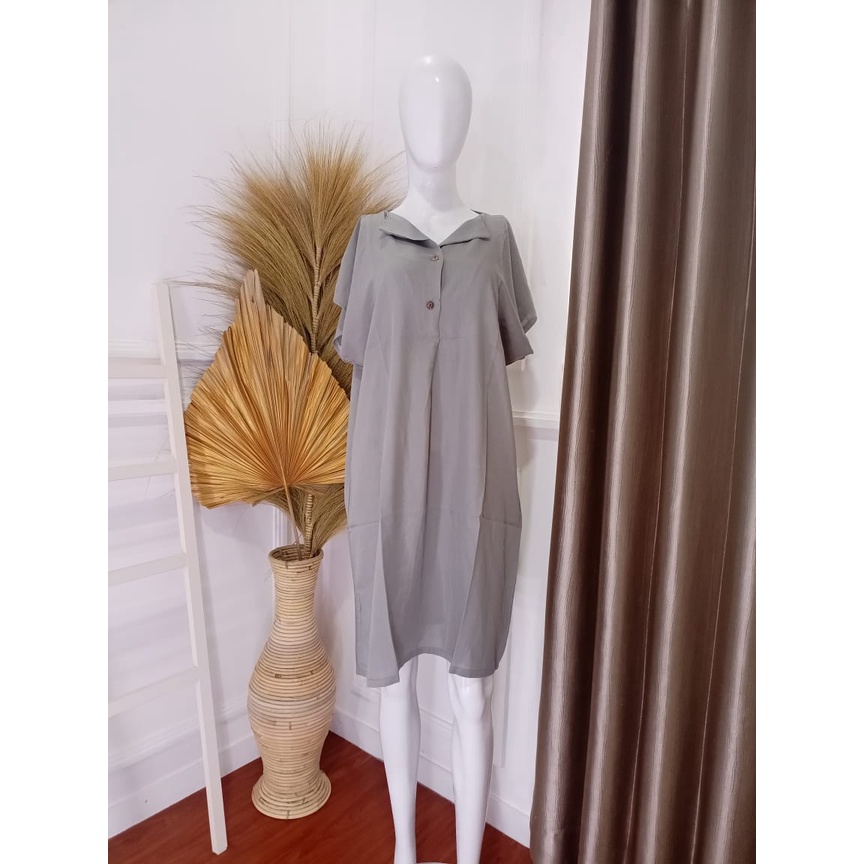 DASTER PENDEK SEBETIS RAYON MOTIF KEKINIAN VIRAL DASTER DEWASA PAKAIAN WANITA KEKINIAN LUCU-grey