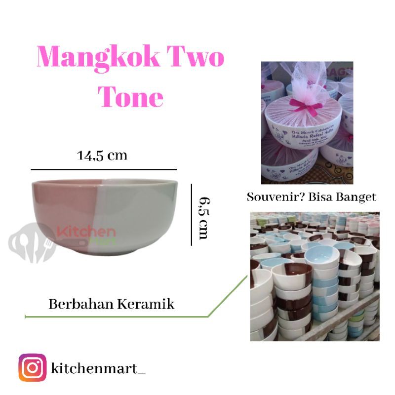 Mangkok Keramik Two Tone Mangkuk Kramik Two Tone