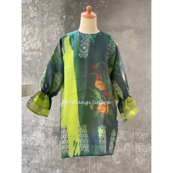 PELANGI SUTERA - organza/baju bodo/modern/printing/lagosi