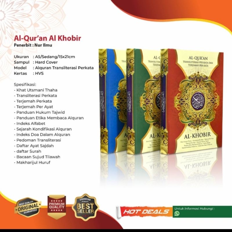 

Al-Qur'an Terjemah Komplit, Al-Khobir A5 (Sedang)