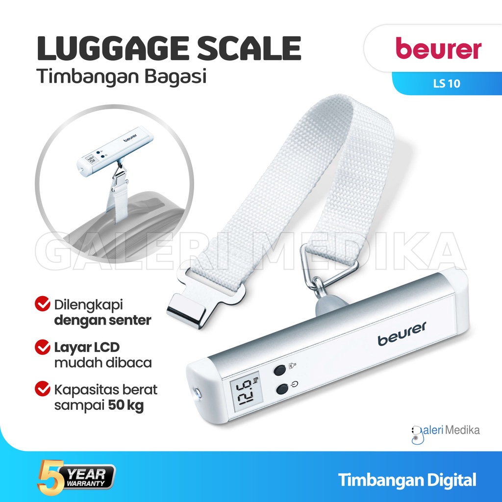 Timbangan Bagasi Beurer LS 10 / LS-10 / LS10 Luggage Scale - Made in Jerman