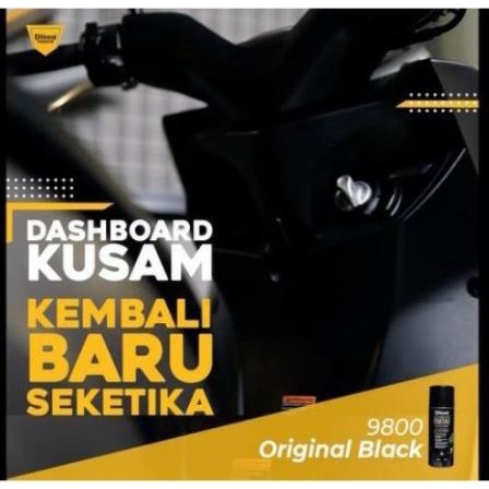 Pilok Diton Premium 9800 Dashboard Black Coating Cat Khusus Dasbor Body Kasar Dasboard Hitam Motor Bukan Semir 400ml