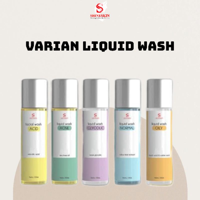 Shineskin skincare glowing varian sabun cuci muka membersihkan dan mencerahkan