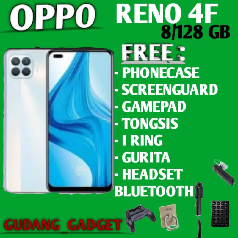 OPPO RENO 4F 8/128 RAM 8GB ROM 128GB GARANSI RESMI