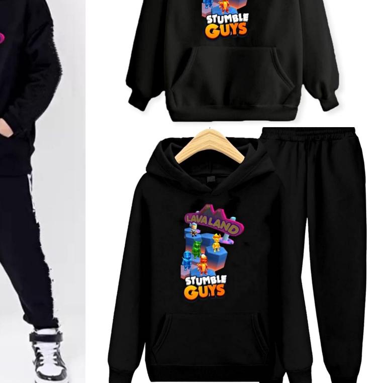 YVF - SWEATER HOODIE STUMBLE GUYS ANAK / SETELAN LAVA LAND
