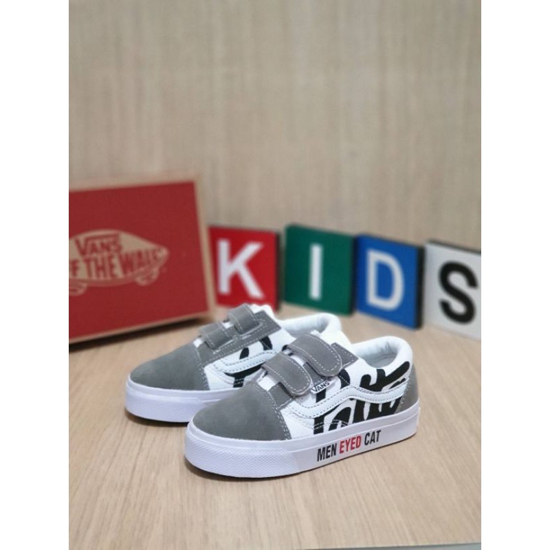 SEPATU ANAK VANS MURAH OLDSKOOL PREMIUM QUALITY VANS KIDS PATTA MEN EYED CAT