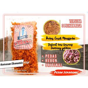 

Stok Ready sambal bawang terasi kering CEOYE kemasan standing Pouch [SALE]off40%