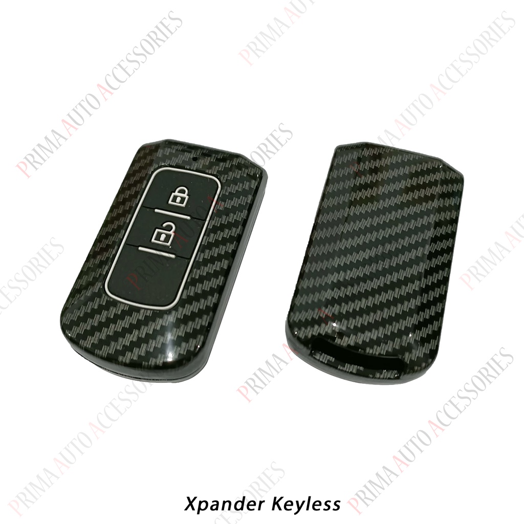 Casing Kunci Remote Mobil Carbon Fiber - Xpander Keyless