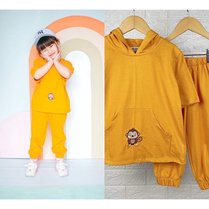 SET RAINBOW JOVANKA - Setelan Anak Perempuan 4-8 Tahun | Setelan Anak Bahan Combed 24