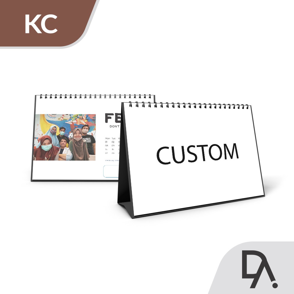 

Designall Kalender Meja / Kalender Duduk Custom Aesthetic Tahun 2025 Spiral KC